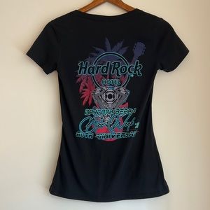Official Hard Rock Hotel Daytona Beach Bike Week Anniversary Baby Tee Shirt